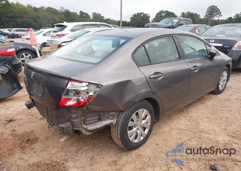 2012 Honda Civic Lx from USA, damaged, VIN 19XFB2F5XCE364957